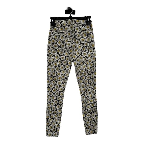 7 For All Mankind Daisy skinny jeans black white size 24 - Picture 6 of 12